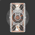 Toggle Switch With Silver Lever Gray And Orange Body And Metal Pins