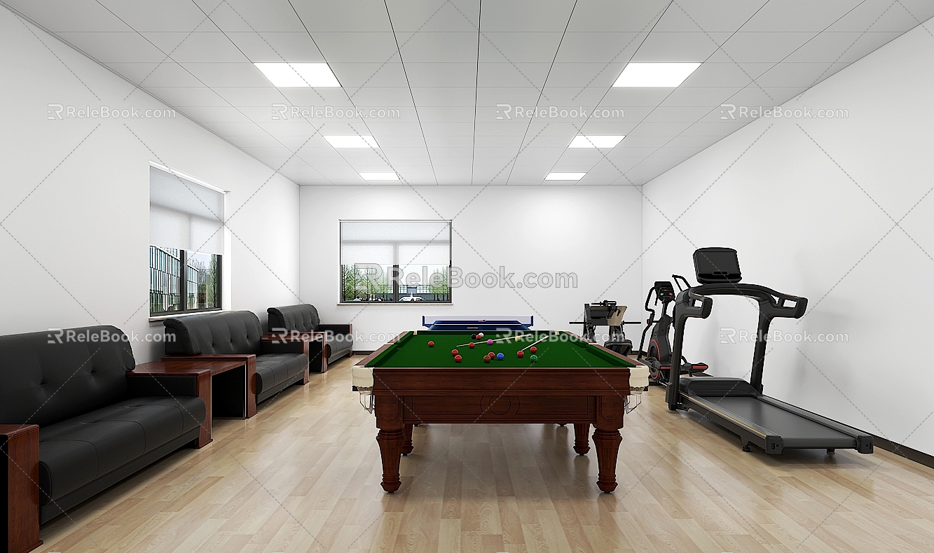 Modern Gym Meeting Room Fitness Room 3d model