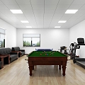 Modern Gym Meeting Room Fitness Room 3d model