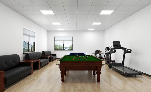 Modern Gym Meeting Room Fitness Room 3d model