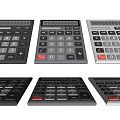 modern calculator computer 3d model