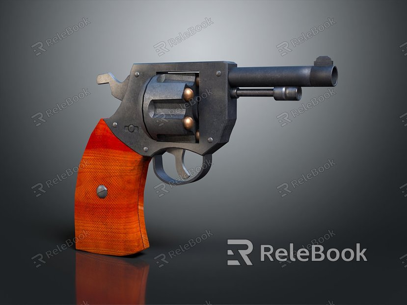 modern pistol revolver revolver modern weapon model