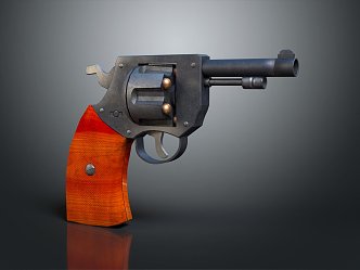 modern pistol revolver modern weapon 3d model