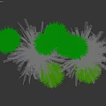 Natural Green Plant Ornamental Decoration Set With Palm Trees And Grass For Home Decor