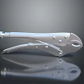 Pipe pliers vise bench vise wrench tool hardware tool processing tool furniture 3d model