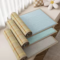 Woven Floor Mats In Various Colors Rolled And Flat For Home Decor