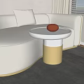Modern Side Table Round Side Table 3d model