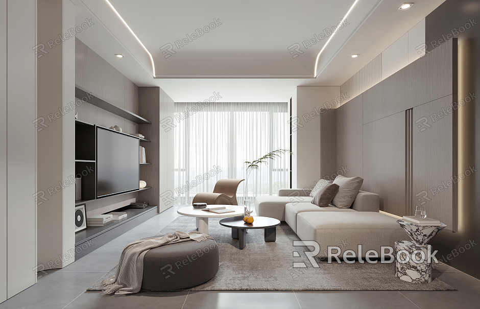 modern living room model