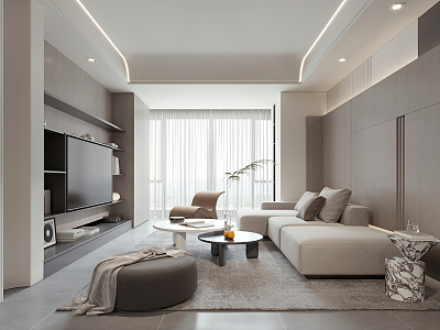 modern living room model