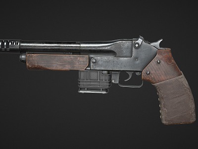 Pistol Short barrel pistol 3d model