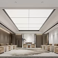 New Chinese Reception Room VIP Reception Room 3d model