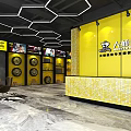 Daxing Auto 4S Store Professional Ultimate Experience Modern Yellow Facade