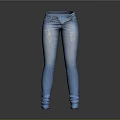 Stylish Blue Ripped Skinny Jeans With Distressed Details For Daily Outfit
