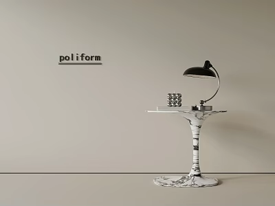 Modern Simple Side Table Corner Table Lamp Ornaments 3d model