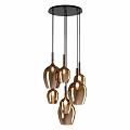Modern Copper Ceiling Lights With Stylish Multiple Bulb Design For Home Interior Decor