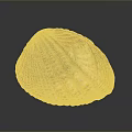 Colorful Textured Seashell With Vibrant Red Yellow Green Hues On Dark Surface