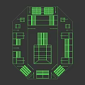 Skate Park Design With Ramps Yellow Seats Fencing And Ground Graphics