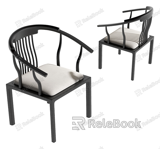 New Chinese style single chair model