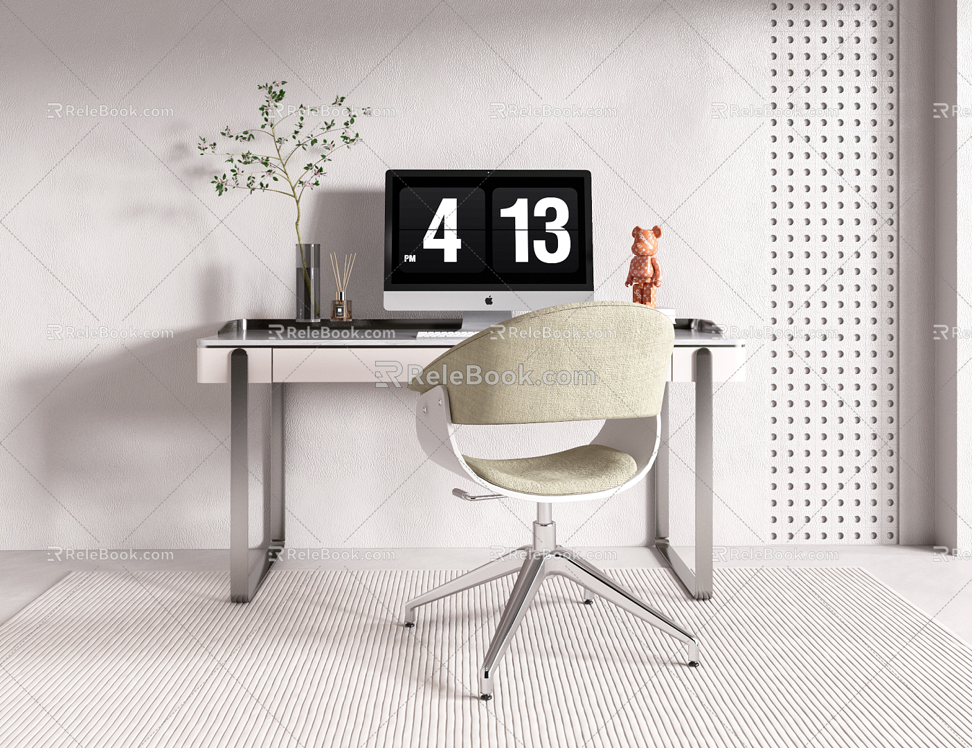 modern desk chair 3d model