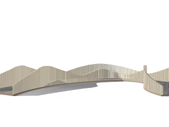 New Chinese-style Bridge Landscape Bridge 3d model
