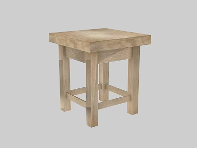 Simple Design Wooden Leisure Chair Featuring Light Wood Tone And Stable Leg Structure 3d model