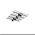 Modern Downlights And Spotlights With Black White Track Design Fixtures