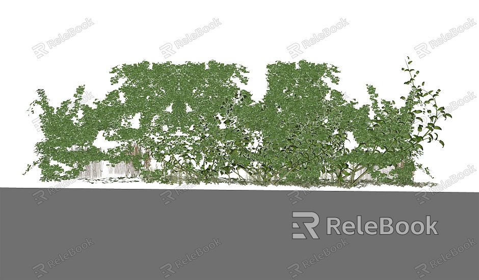 Modern Vines Green Plants Wall Climbing Plants model