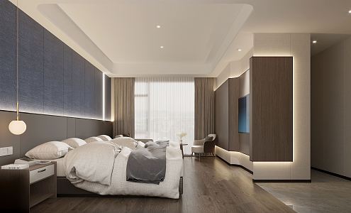 Modern Room Hotel Box 3d model