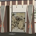 Curtains 3d model
