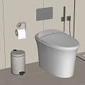 Smart toilet 3d model