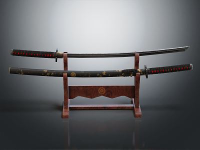 Japanese samurai sword Japanese samurai sword 3d model