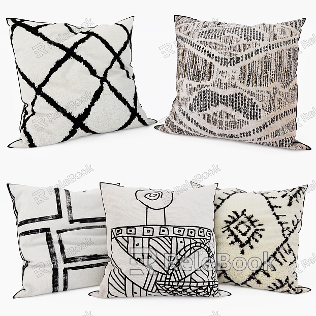 Nordic Printed Pillow Square Pillow Sofa Pillow model