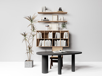 Modern Bookshelf 3d model