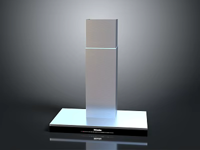 Beko Sleek Silver Vertical Tower Kitchen Appliance With Black Base Design 3d model