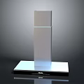 Beko Sleek Silver Vertical Tower Kitchen Appliance With Black Base Design