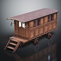 European-style carriage luxury carriage 3d model