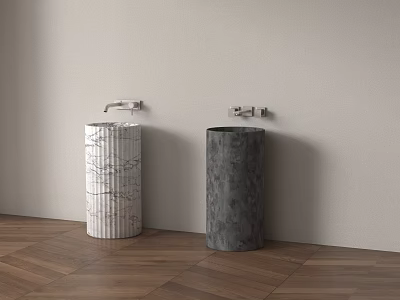 Wash table column basin column basin 3d model