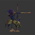 Three Fantasy Creatures With Colorful Spikes And Unique Wing Structures