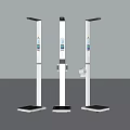 Medical Height And Weight Scales With Digital Display Vertical Design And Pedal Base