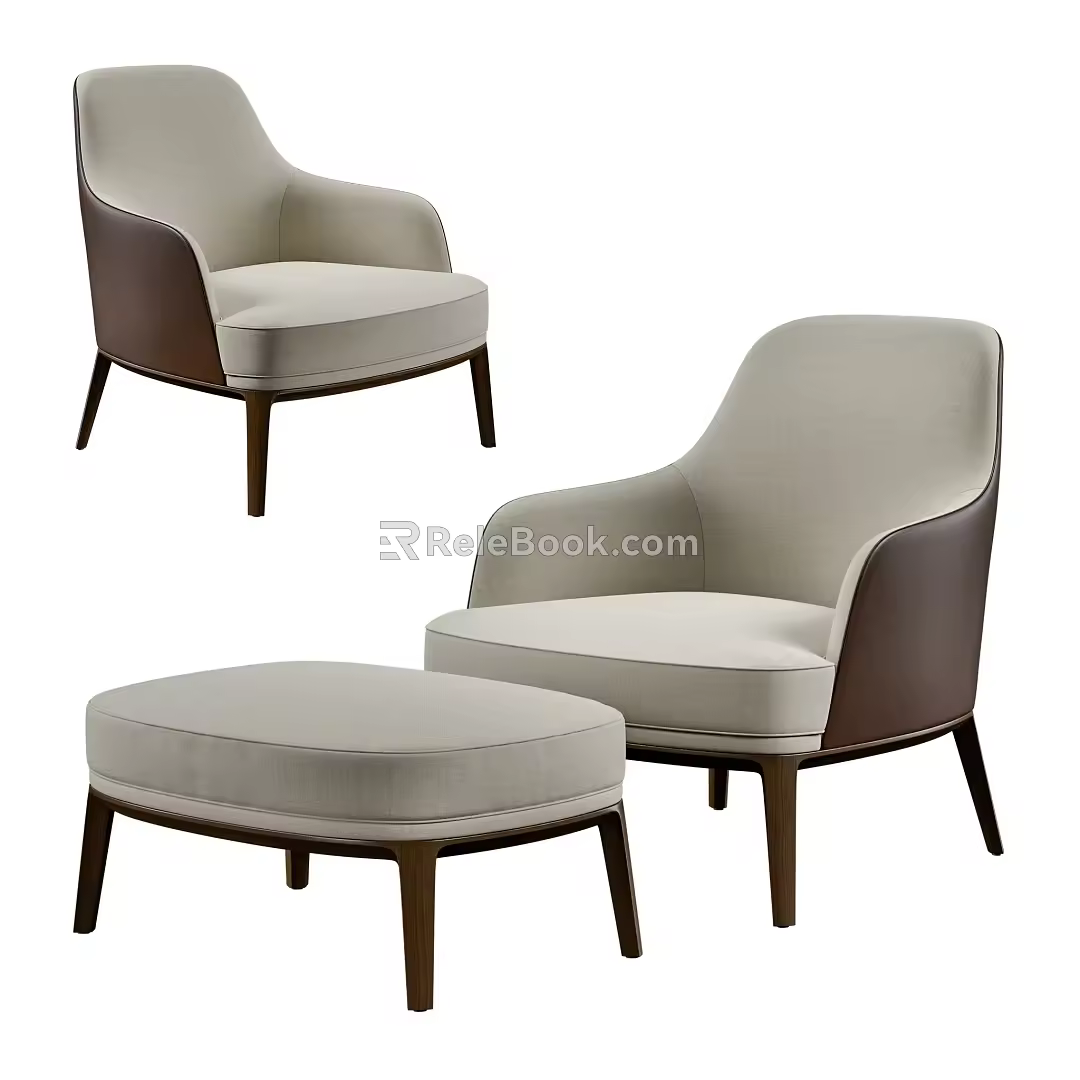 Sofa Coffee Table Combination Sofa Coffee Table Single Sofa 3d model