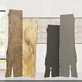 Modern Wooden Room Dividers in Natural Black and Gray for Interior Decoration