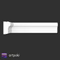 White Decorative Architectural Component With Detailed Design For Interiors