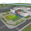 Modern Science and Technology Museum Xiangyang Science and Technology Museum 3d model
