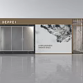 DEPPEI Ashen Aesthetic Granite Tile Showroom With Modern Glass Doors And Marble Design