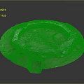 Ancient Circular Stone Well Structure With Weathered Rim In Natural Setting 3d model