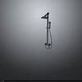 Modern Wall Mounted Shower Hardware Tools With Head Bracket And Hose 3d model