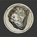 Natural Stone Sculpture Placed On Intricately Carved Multi Layered Base