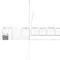 window glass window building window casement window combination 3d model