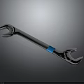 Professional Hardware Tool Wrench With Silver Metal Body And Blue Grip Strap