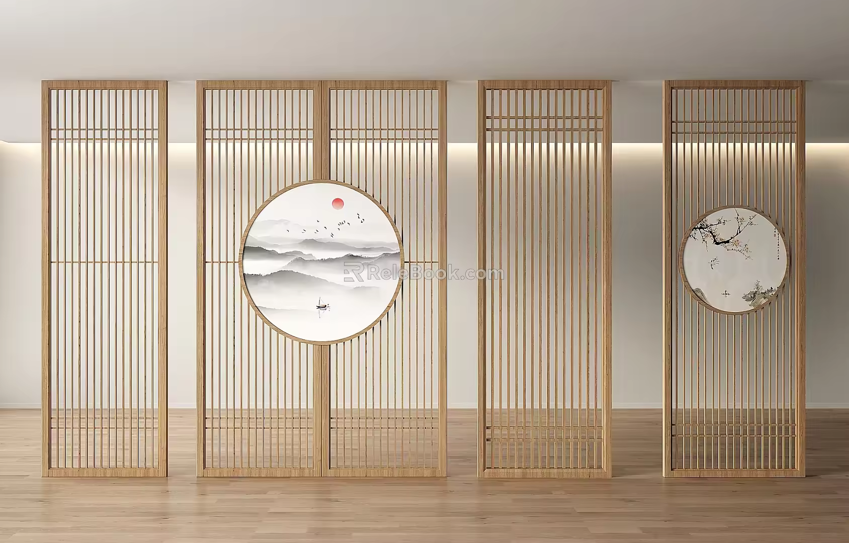 Screen Partition Screen Partition Entrance Screen 3d model